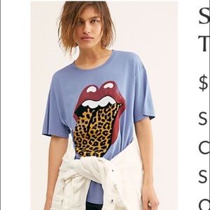 Daydreamer Free People Rolling Stones Shirt XS